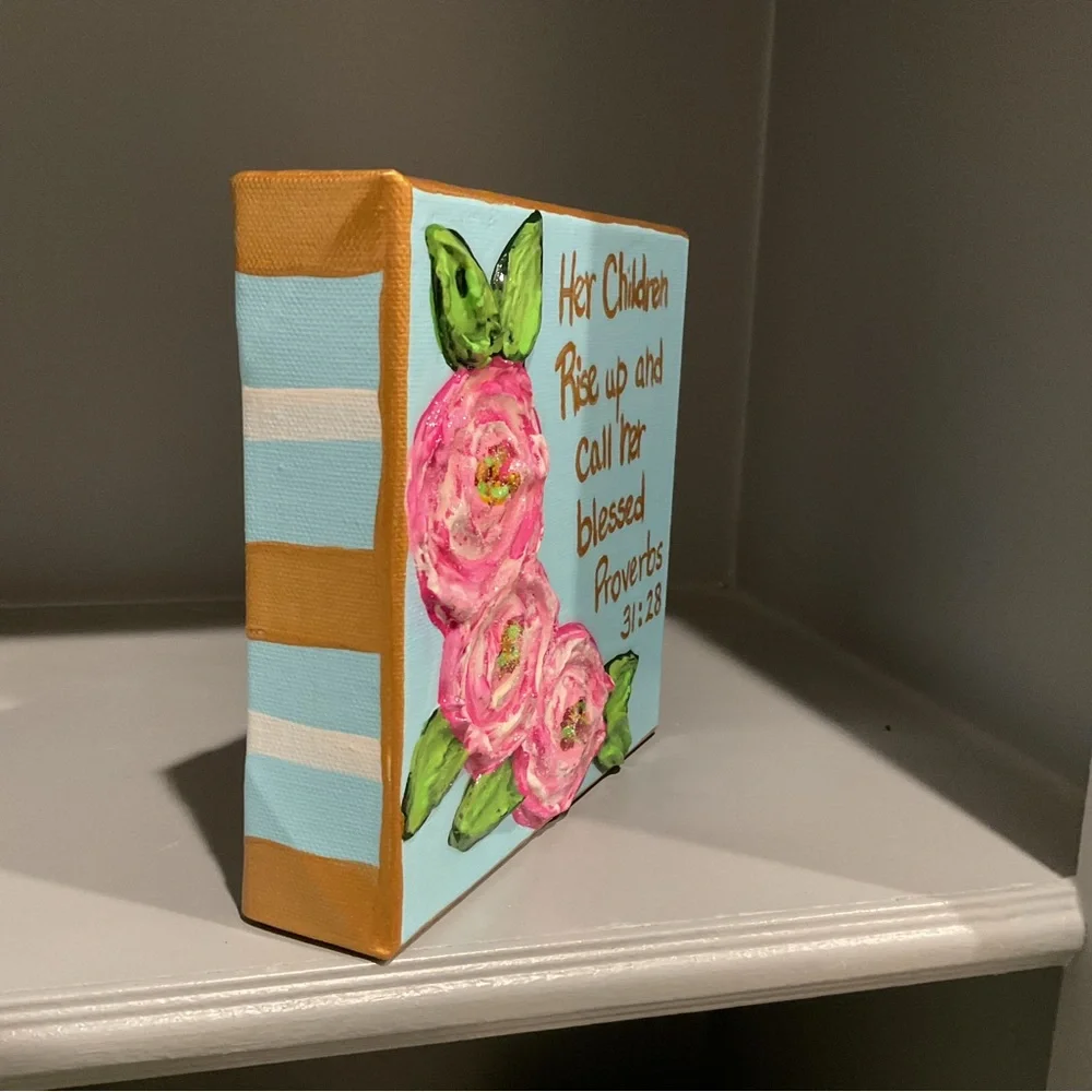 🔴Floral Proverbs Canvas Art🔴 - Picture 3 of 5